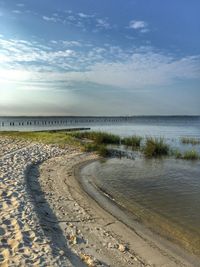 Scenic view of beach