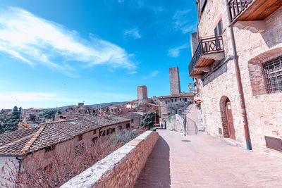 View of buildings in town