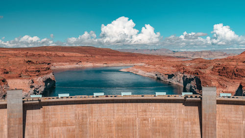 Panoramic view of sea against sky