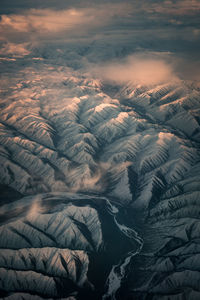 Aerial view of landscape against sky