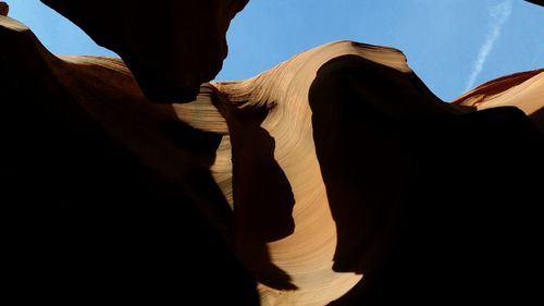 Low angle view of a desert