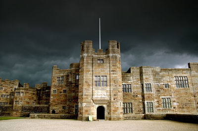 View of historical building against cloudy sky