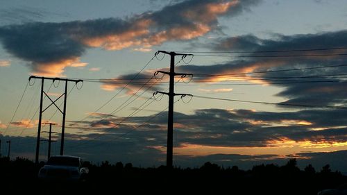 Scenic view of dramatic sky during sunset