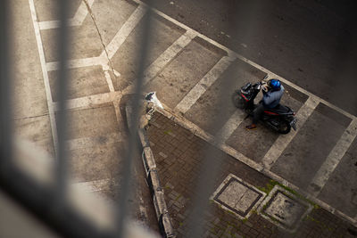 high angle view