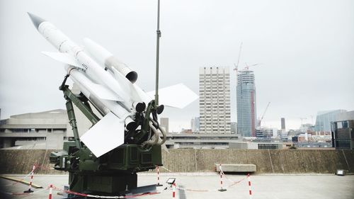 Low angle view of crane