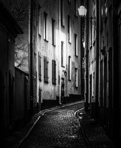 Alley amidst buildings