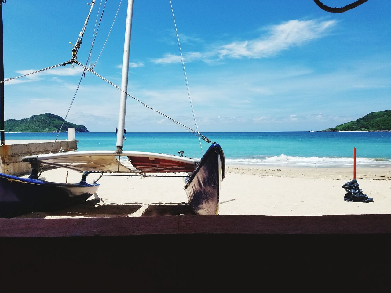 VIEW OF EMPTY BEACH