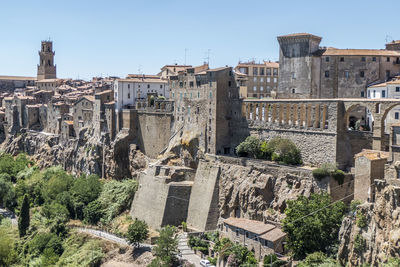 Landscape of pitigliano in tuscany