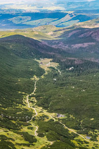 Aerial view of valley