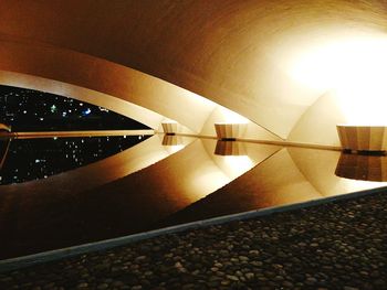 Low angle view of illuminated building