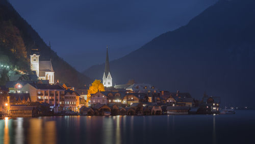 Autumn view of hallstatt, hallstatt, austria