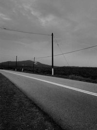 Road passing through empty road