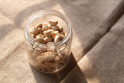 Close up of pistachios, healthy eating