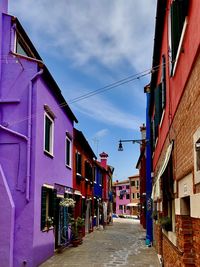 Street amidst buildings in city