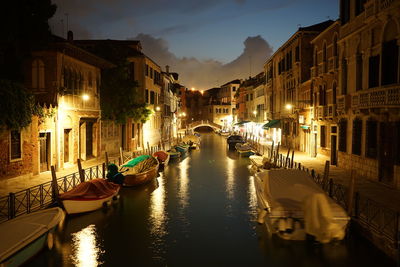 Canal amidst buildings in city