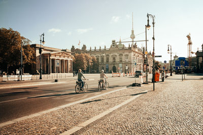 People on city street