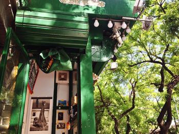 Low angle view of house