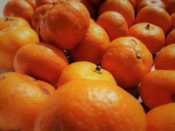 Full frame shot of oranges at market