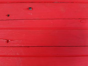 Full frame shot of red wall