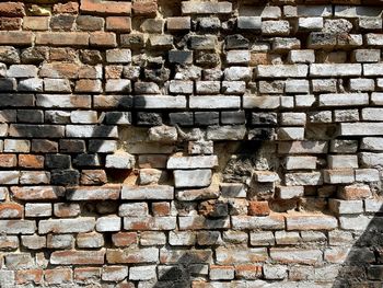 Full frame shot of stone wall