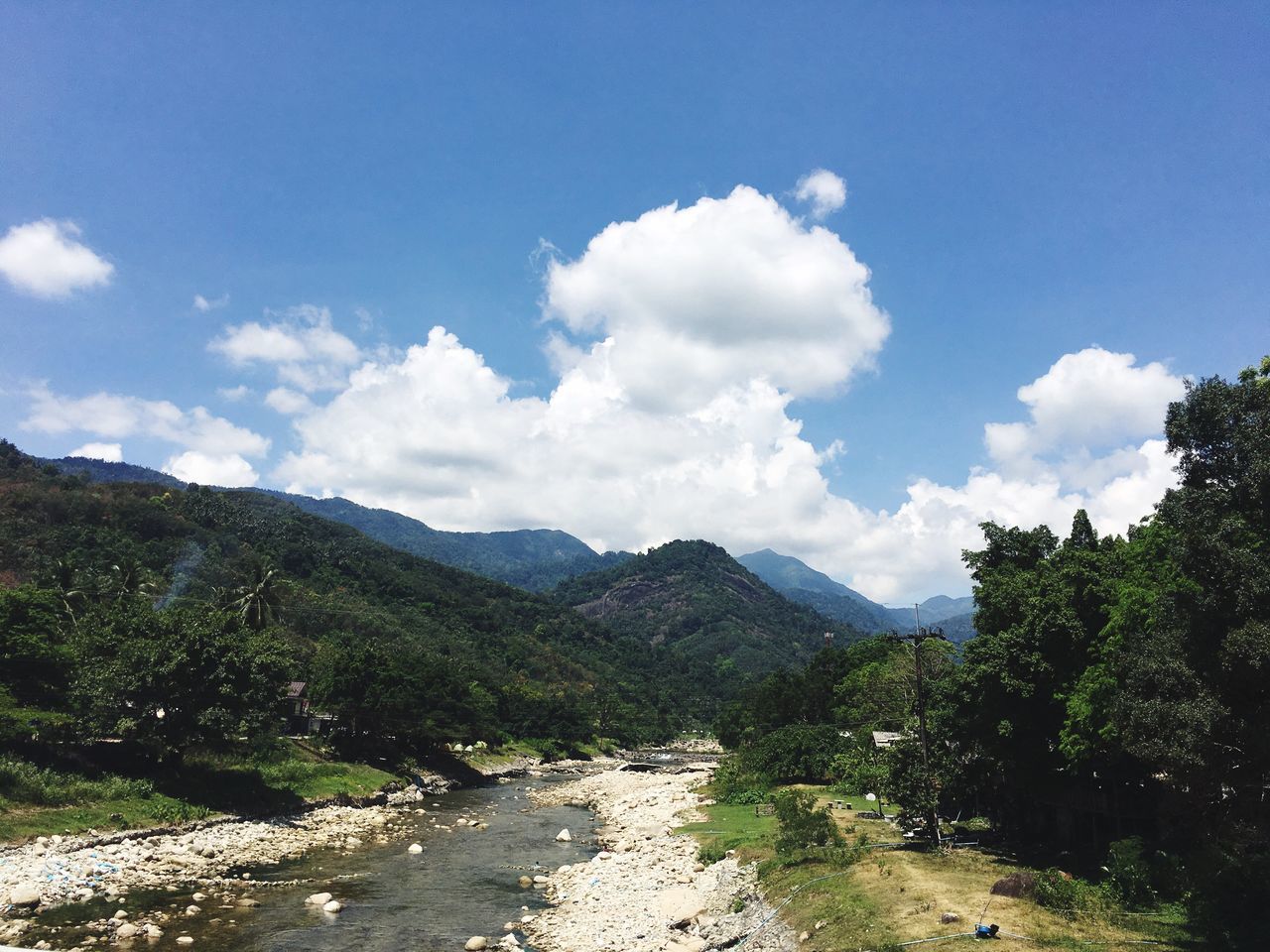 mountain, cloud - sky, sky, scenics, landscape, outdoors, mountain range, tree, day, beauty in nature, nature, forest, no people, water