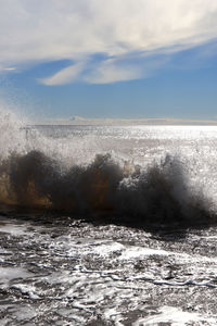 Scenic view of sea against sky