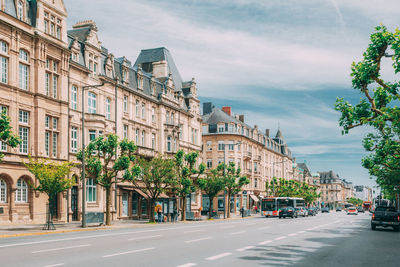 View of city street