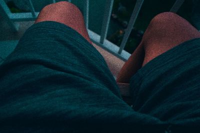 Low section of people relaxing