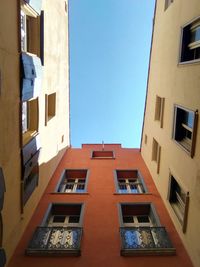 Low angle view of apartment building