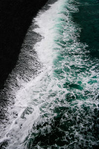 Water splashing in sea