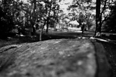 Surface level of footpath