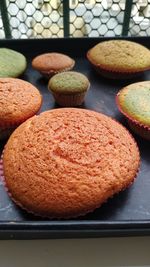 Close-up of cake on table