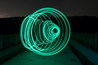 Light painting at night