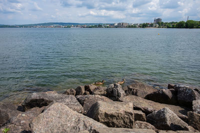 Scenic view of sea against sky