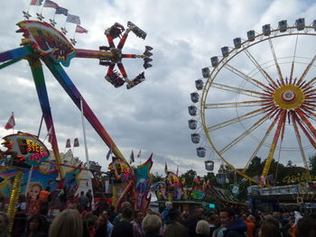 Low angle view of ferris wheel