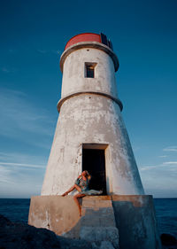 Fashion shoot with the lighthouse.