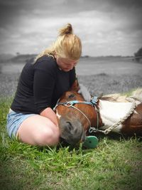Such a beautiful bond between horse and rider