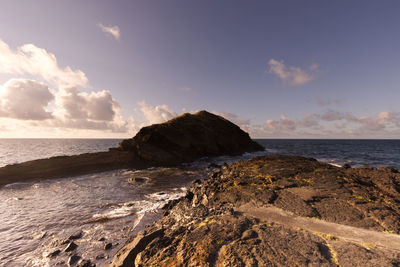 Scenic view of sea against sky