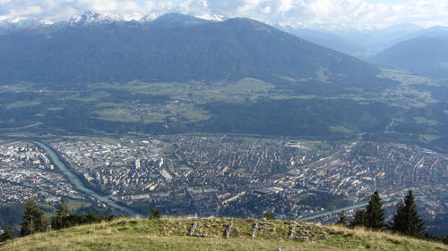 Aerial view of landscape