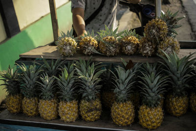 Fruits for sale at market stall