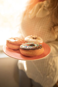 Close-up of cupcakes on table