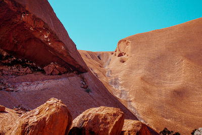 Rock formations in desert