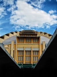 Low angle view of building against sky