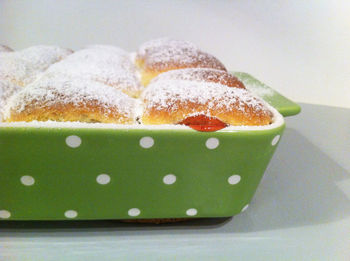 Close-up of homemade cake