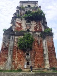 Low angle view of old church