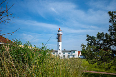 The lighthouse of timmendorf on the island of poel