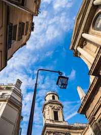 Low angle view of buildings against sky