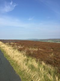 Scenic view across northumberland national park