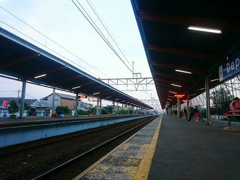 Railroad station platform