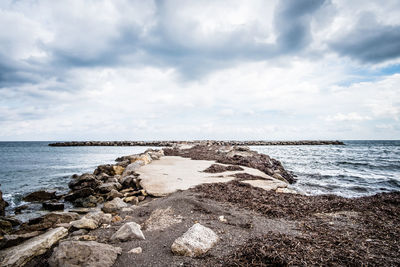 Scenic view of sea against sky